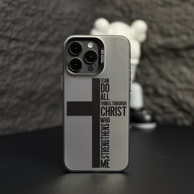 Phone Cases Iphone 17 - Funda Antihuellas con Diseño de Cruz