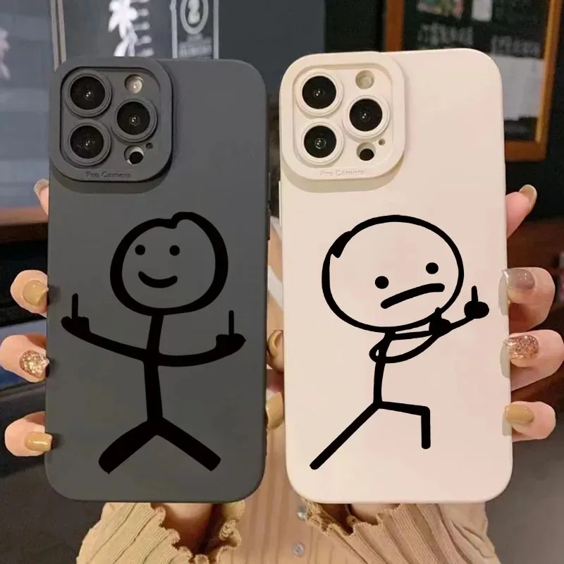 Cute Cartoon Case - Funda de Silicona Mate con Diseño