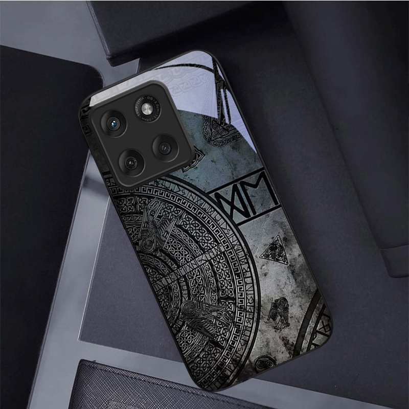 Phone Cases Motorola - Funda de teléfono de cristal negro