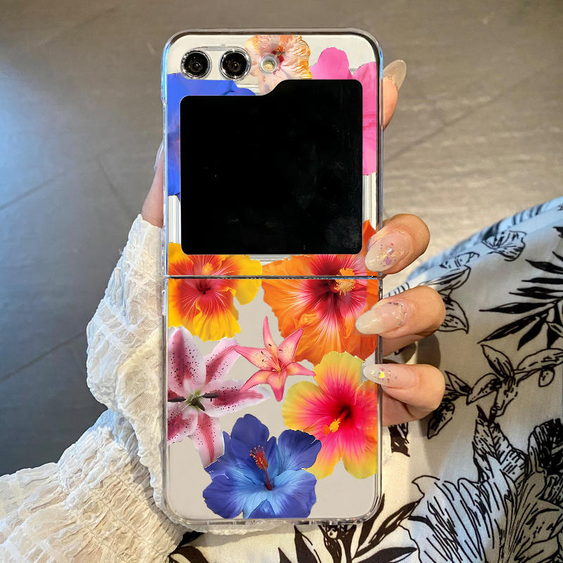 Phone Cases Z Flip 7 - Funda de teléfono con estampado Floral