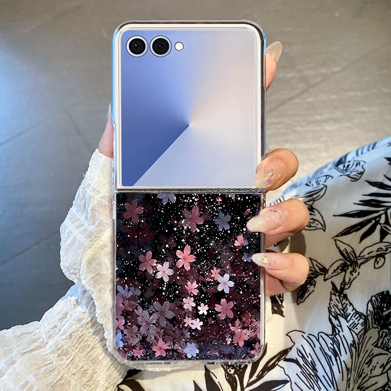 Phone Cases Z Flip 7 - Funda de teléfono con flor de