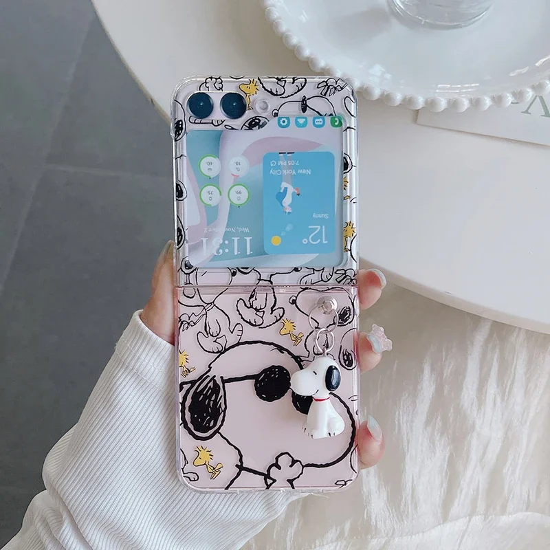 Phone Cases Z Flip 7 - Funda Transparente para Teléfono con Dibujos