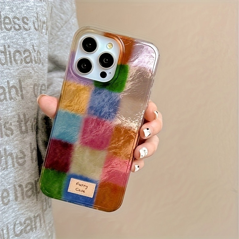 Phone Cases Rugged - Funda de Teléfono con Patrón Cuadrado
