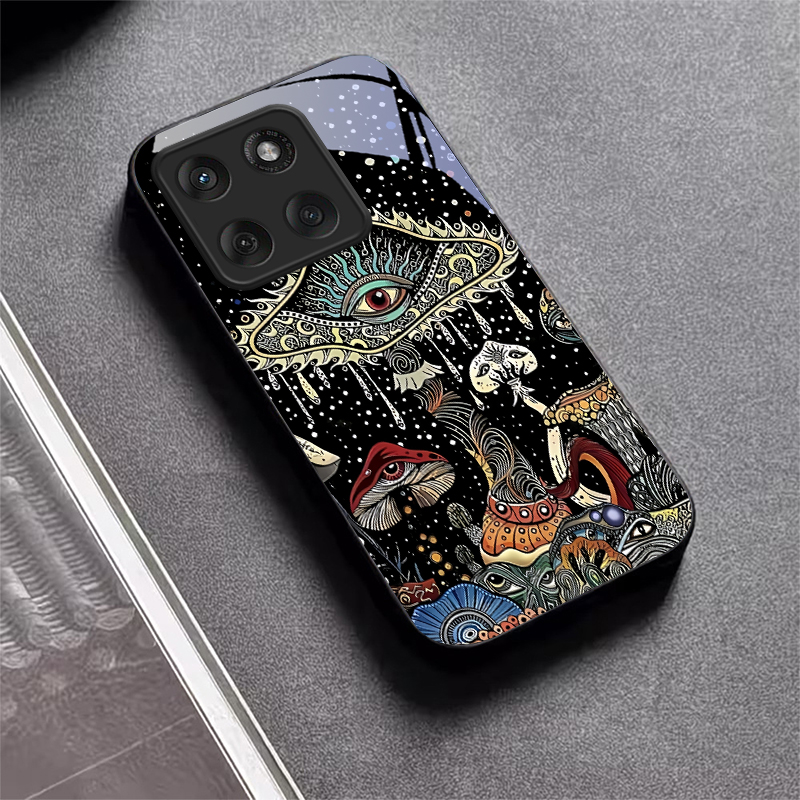 Phone Cases Motorola - Funda de teléfono de vidrio negro