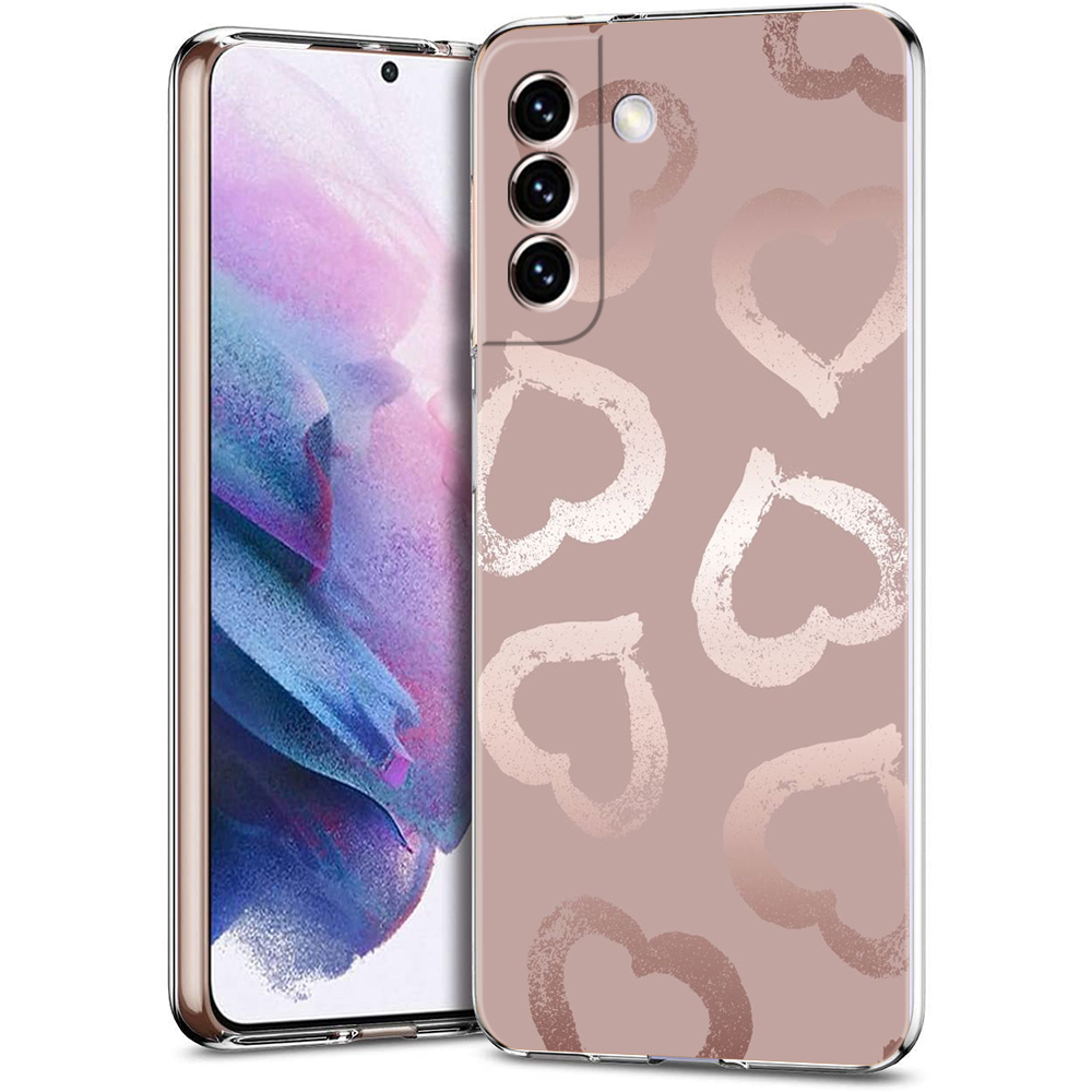 Gold Rose Love Heart Phone Cas - Phone Cases Burga reseña y precio