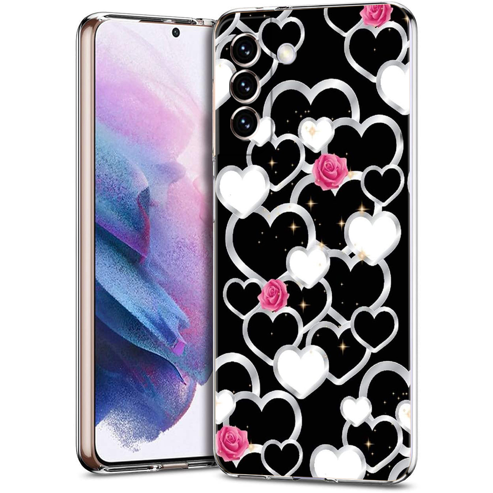 Gold Rose Love Heart Phone Cas - Phone Cases Burga reseña y precio